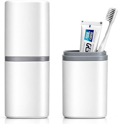 2 in 1 Portable Toothbrush & Toothpaste Travel Case by Quoarelic