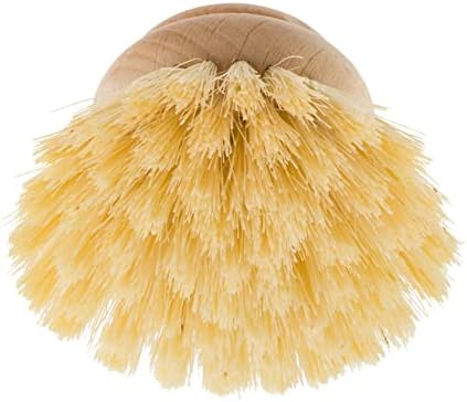 Redecker Dish Brush Replacement Heads, Tampico Fiber, 2 Inch Round, 2 Pack – Wooden Brush Refills for Dishes & Cookware, Made in Germany - Image 2