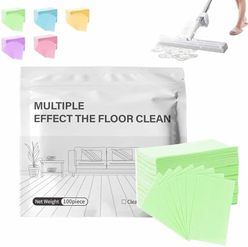 100 Piece Floor Cleaning Tablets Multi-surface Cleaner, 2026 Upgraded Floor Cleaning Solution Tablets, Effervescent for Hardwood, Laminate, Wall Tiles(Green,1PCS) by Unknown