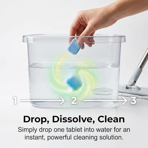 12pcs Floor Cleaning Solution Tablet, 2026 New Deep Cleans for Multiple Hard Floors, Tile and Vinyl Floors, Fresh Lemon Scent, Compatible with Robot Mops & Wet/Dry Vacuums (1) - Image 4