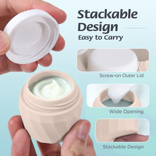 6Pcs Travel Bottles for Toiletries, Silicone Travel Size Containers Set - Image 5