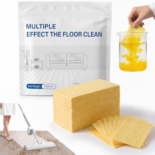 WWG Multi-Surface Floor Cleaner Tablet, 2026 Upgraded Floor Cleaning Solution Tablets, Multi-Effect Floor Cleaning Sheets Wood Cleaner Tablets, for Mopping Wood Flooring Deep Cleans by Unknown