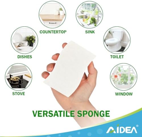 AIDEA Sponges Kitchen, Non-Scratch Scrub Sponge-24Count, Sponges for Dishes - Image 6