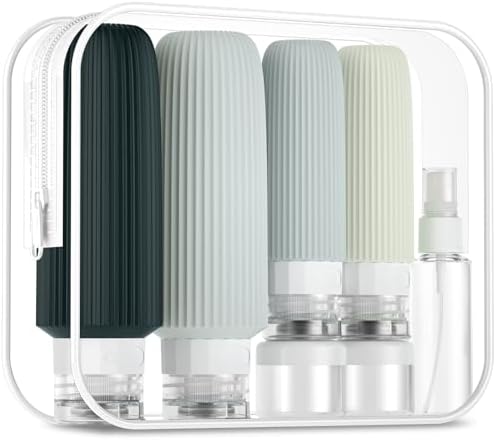 Mrsdry 16 Pack Travel Bottles for Toiletries, Large 6oz Silicone Travel Containers, Leak Proof Refillable Liquid Shampoo And Conditioner Travel Essentials by Mrsdry