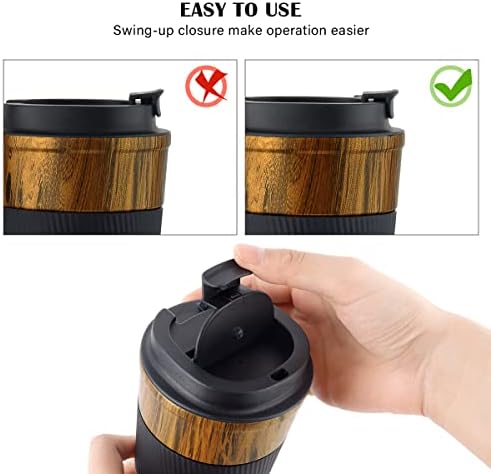 CS COSDDI 12 oz Coffee mug - Stainless Steel Coffee Cup with Leakproof Lid - Image 3