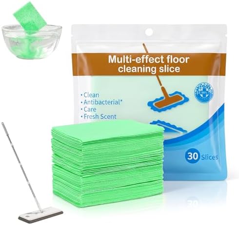 Multi-Effect Floor Clean Tablets, 2026 Upgraded Floor Cleaner Tablets, Multi-Surface Cleaner, Dissolvable Pre-Measured Deep Cleaning Cleaning Solution for Tile & Vinyl Floors (Green 30PCS) by Byblack
