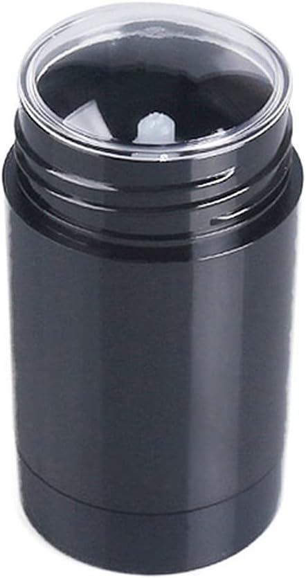 10 Pack 75ml Empty Round Deodorant Containers Twist Up Filling Stick Deodorant Container 2.5 Oz Plastic Deodorant Bottles Refillable Lip Balm Tube for Lipstick Crayon Chapstick DIY Make Own Deodorant(Black) …