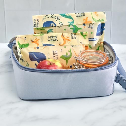 Bee's Wrap Beeswax Food Wraps, Snack Bag & Sandwich Wrap - Under the Sea - Image 7