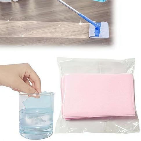 30Pcs Multi-Surface Floor Cleaning Tablets, Water Soluble Floor Cleaner for Mopping, Multiple Effect Cleaning Sheets for Hardwood, Laminate Floors, Wall Tiles, Glass, Purple by Unknown
