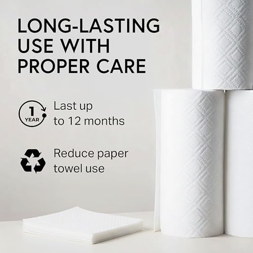 Swedish Wholesale Dishcloths Reusable 8" x 7" Sponge Cloths, Bulk 10 Pack of High Absorbent Cellulose Dish & Kitchen Cleaning Hand Towels, Wring to Dry & Machine Wash, Odor Resistant, Grey - Image 6