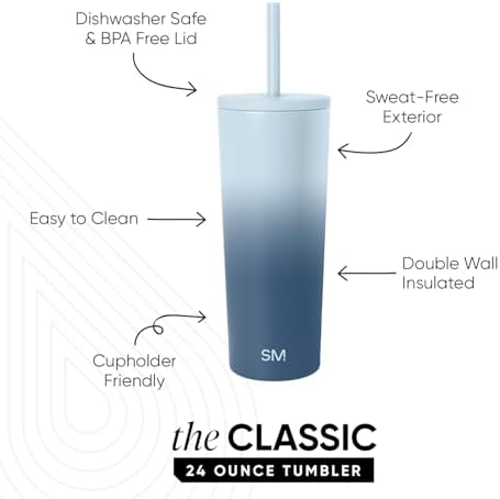 Simple Modern Iced Coffee Tumbler, Insulated | 24oz | Ombré - Image 2