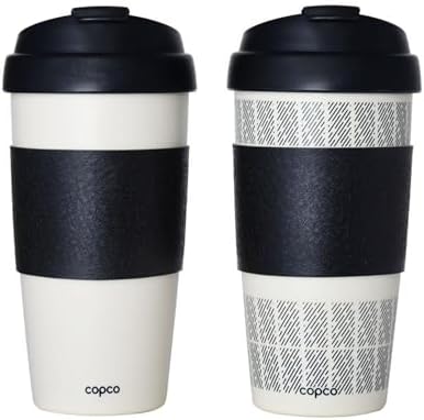 Copco 5237160 Reusable, Insulated Double Wall Travel Mugs 16-ounce White/Black , 2 Count ( Pack of 1) - Image 5