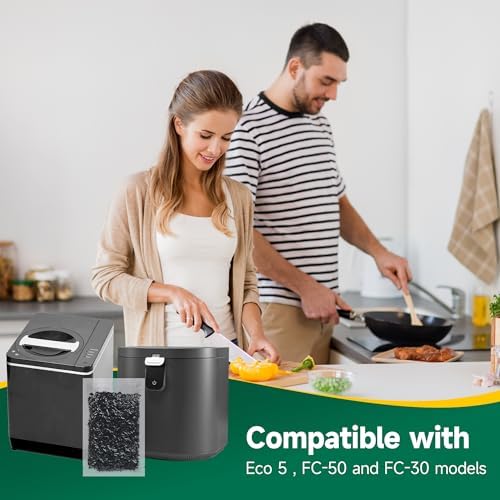 3 Packs 210g Odor Absorbing Activated Carbon Filter Refills for Lomi Smart Waste Kitchen Composter & Eco 5 & Vitamix FC-50-SP Electric Composter, Activated Charcoal Pellets - Image 6
