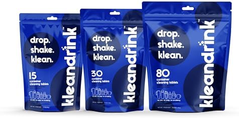 30 Cleaning Tablets – NSF Certified Safe, Eco-Friendly, Clean Stainless Steel, Tumbler, Insulated, Plastic and Reusable Water Bottles, Protein Shaker – Remove Odors and Stains, No Scrubbing - Image 7