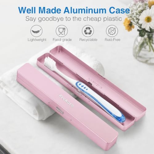 Frekare Toothbrush Travel Case Aluminum, Manual Tooth Brush Holder - Image 2