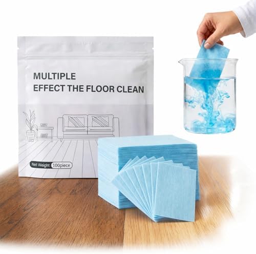 2026 New Multi-effect Floor Clean Tablets, Multi-effect Floor Cleaning Sheets with Fresh Scent, 30/60/90/100/120Pcs, Suitable for Tile, Wood, Laminate, Kitchen, And Bathroom Care Use (A, 90) by Linbuli