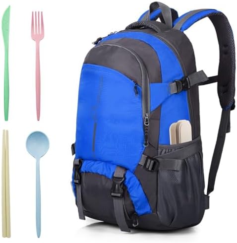 ELANE 4 Sets Reusable Travel Utensils Set with Case,Camping Cutlery Set Reusable Cutlery Set with Case,Utensil Sets for Lunch Picnic Daily Use Outdoor - Image 4