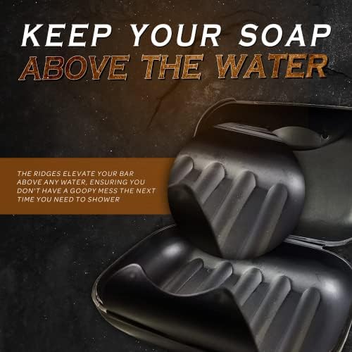 Bossman Travel Soap Container - (Black) Travel Soap Case with Snap-Lock Lid - Image 5