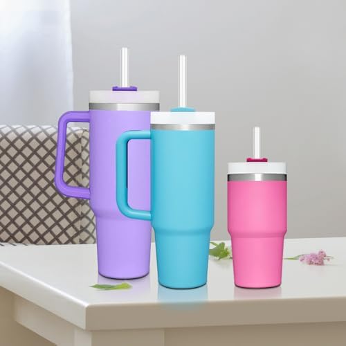12 PCS Replacement Straws for Stanley|Owala|Simple Modern 40oz 30oz Tumbler, Reusable Clear Drinking Straws with Cleaning Brush for Stanley Cup Accessorie，BPA Free, Dishwasher Safe - Image 6