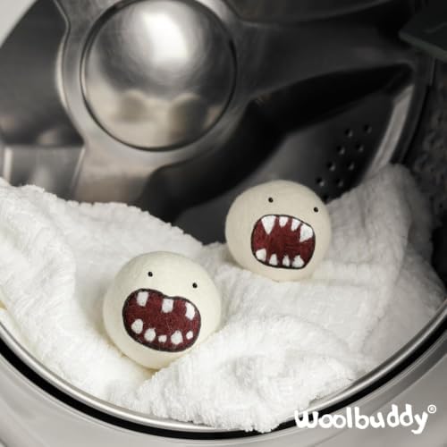 Woolbuddy Monster Dryer Balls 6 PCS Natural Handmade Wool Balls for Laundry - Image 6