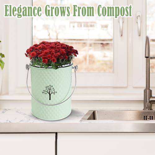AOSION Countertop Compost Bin, Odor-Free Food Waste Container with 50 Bags - Image 6