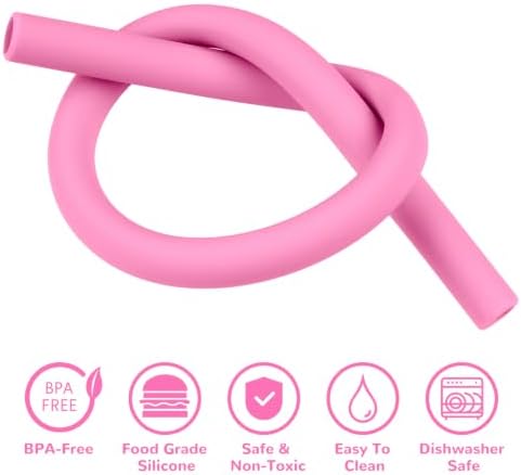 Tomorotec 7PCS Silicone Drinking Straws Fit for Stanley 40 oz 30 oz Tumbler - Image 3