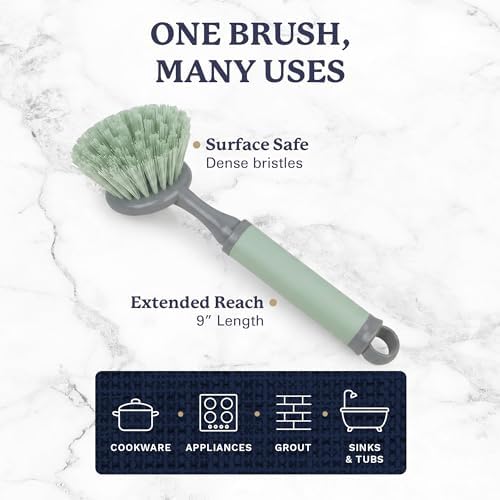Farberware Dish Brush with Handle, 2 Pack, Firm Bristles - Image 5