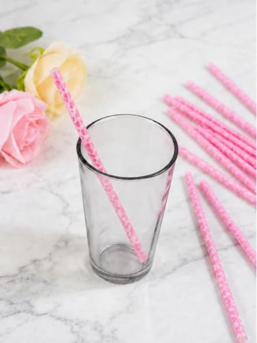 10 Pcs Reusable Leopard Straws Drinking Straw with Cleaning Brush - Image 4