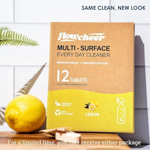 flowcheer Multi Surface Cleaner Refills -12 Pack(Lemon) - Image 5