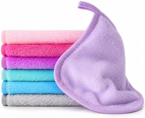 Sukh Makeup Remover Cloth - 7PCS Reusable Makeup Remover Pads, Microfiber by Sukh