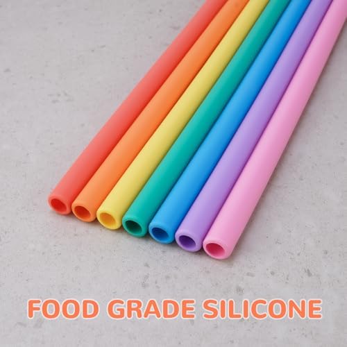 Tomorotec 7PCS Silicone Drinking Straws Fit for Stanley 40 oz 30 oz Tumbler - Image 6