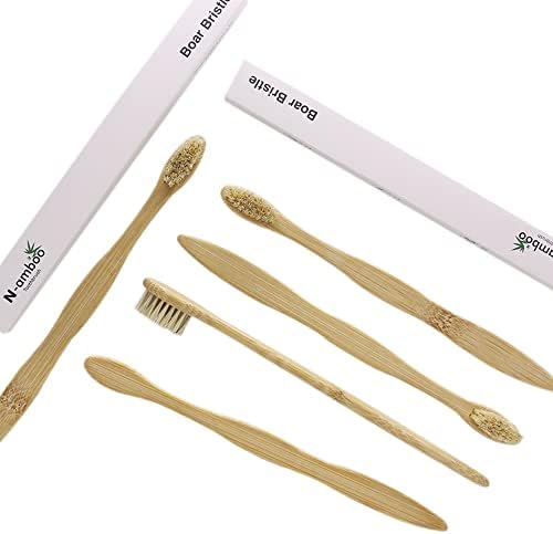 Bamboo Toothbrush Boar Bristles 100% Biodegradable and Natural 8 Pieces of One Pack - Image 6