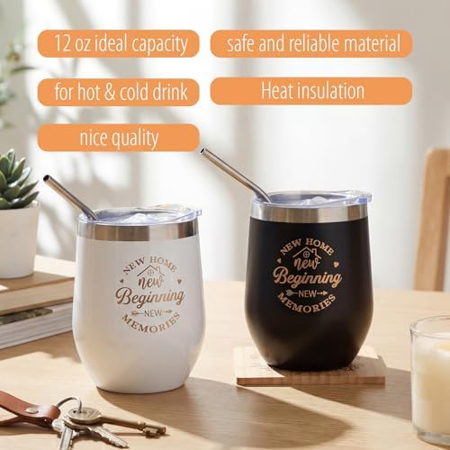 Housewarming Gifts New House -19 Pcs Closing Gifts for Couple Friend Women Men Home Buyers, House Warming Basket for New Houses Apartment Kitchen Presents(Black,Classic) - Image 6