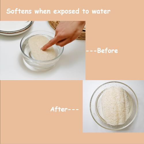 WOCATS 6 Pack Natural Loofah Sponges for Dishes & Bath - Biodegradable, Eco-Friendly Kitchen Scrubber & Body Exfoliator, Non-Scratch, Durable, Reusable - Image 5