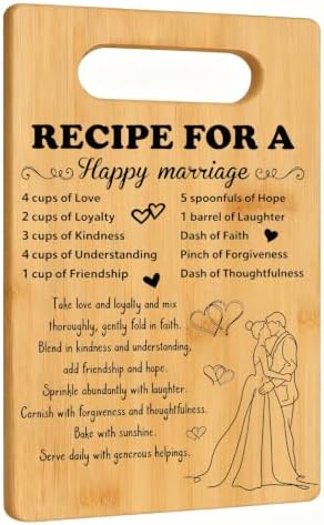 Wedding Gifts for Couples 2026, Bridal Shower Gifts, Engraved Wood Cutting Boards for Couples Husband Wife, Mr and Mrs/Wedding/Engagement Gift for Newlyweds Bride and Groom by ACUDUDOMA