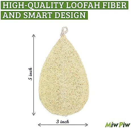 Natural Loofah Dish Sponge Pack 3 Vegetable Scrubber for Kitchen -100% Biodegradable Compostable Dishwashing Scouring Pad Zero Waste Plastic Free Eco Friendly Sustainable - Image 2
