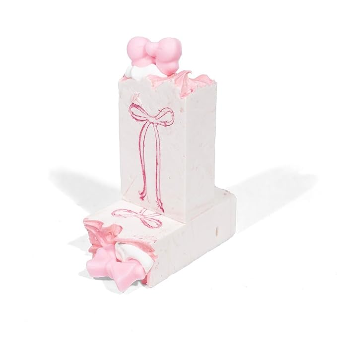 FinchBerry Pretty in Pink Favors Set Handcrafted Vegan Soaps with Natural Oils and Luxurious Lather, for Weddings Showers and Special Celebrations 12 Bar Soap Set 2.5 oz Each
