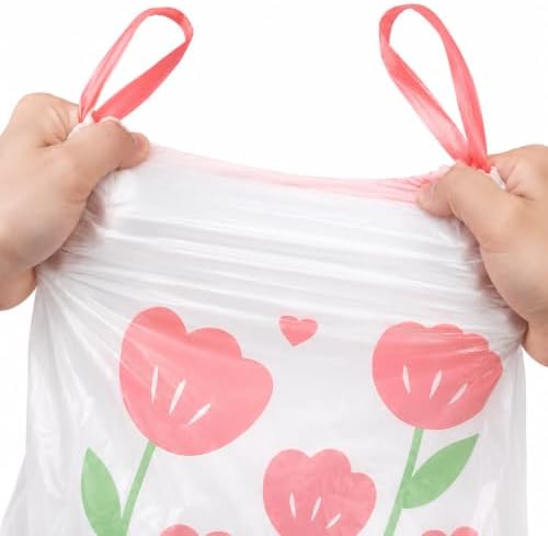 4 Gallon Trash Bags Drawstring - Unscented Small Garbage Bags 100 Count - Image 4