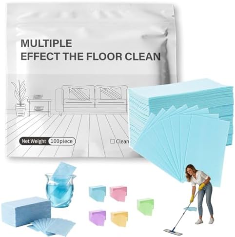 100/300PCS Multi-Surface Floor Cleaner Tablet,Upgraded Floor Cleaning Solution Tablets,Multiple Effect the floors Clean for Hardwood Laminate,Tile Walls Bathrooms & Kitchen Offices(Blue) by HZSprance