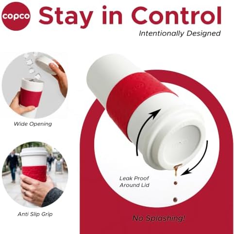 Copco Acadia Travel Mug, 16-Ounce, Cherry Red - Image 5