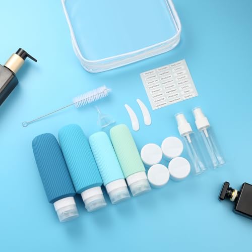 Mrsdry 16 Pack Travel Bottles for Toiletries, Large 6oz Silicone Travel Containers, Leak Proof Refillable Liquid Shampoo And Conditioner Travel Essentials - Image 6