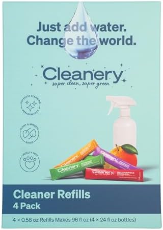 All Purpose Cleaner Powder Concentrate Refills 4 Pack, Makes 24 fl oz Each, Gardenia Scent - Image 2
