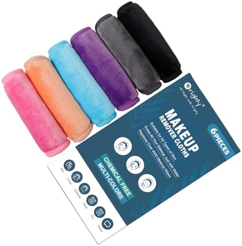 Orighty Makeup Remover Cloths 6 Packs, 12 x 6 Inch 6 Colors by AllRightinOrighty