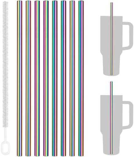 Tomorotec 8PCS Stainless Steel Straws Fit for 40oz Stanley Tumblers by Tomorotec