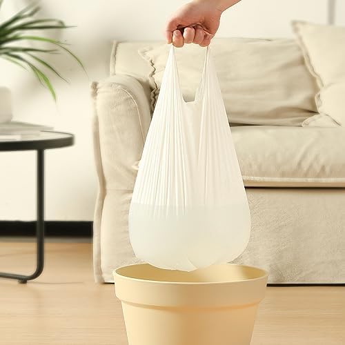 5 Gallon Compostable Handle Trash Bags Compost Food Scrap Waste Bags with US BPI ASTM D6400 and Europe OK Compost Home Certified Christmas Gift 50 Couts - Image 4