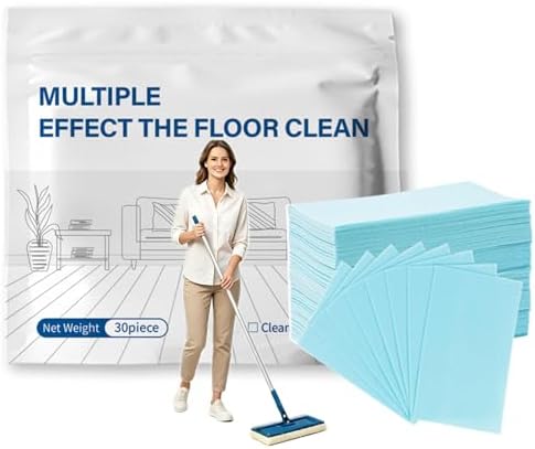 Floor Cleaning Tablets, Multi-Surface Cleaner Tabs for Hardwood, Tile, Vinyl & Marble, Deep Stain, Grease & Limescale Remover, Fresh Scents, 30/60/100 Counts by Unknown
