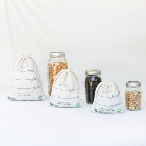 Simple Ecology Organic Cotton Reusable Bulk Bin Bags - Medium 3 Pack - Image 2
