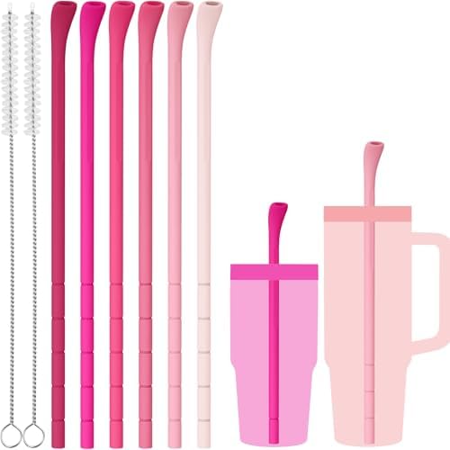 NiHome 6PCS Silicone Anti-Wrinkle Straws Fit for Stanley 40oz 30oz Tumblers by NiHome