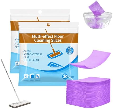 Multi-Effect Floor Clean Tablets, 2026 Upgraded Floor Cleaner Tablets, Multi-Surface Cleaner, Dissolvable Pre-Measured Deep Cleaning Cleaning Solution for Tile & Vinyl Floors (Purple 60PCS) by Byblack