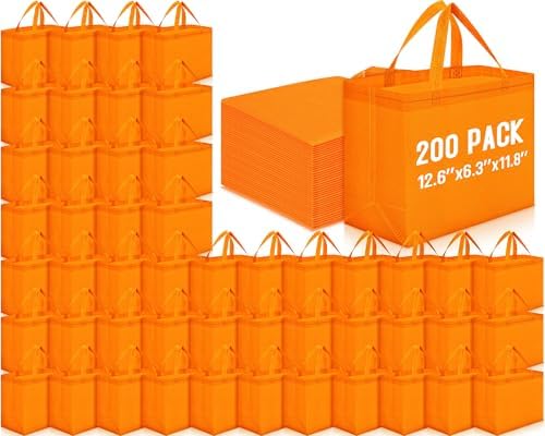 Windyun Reusable Grocery Bags Non Woven with Handles by Windyun